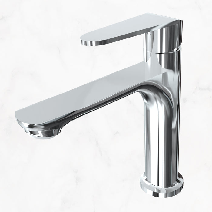 IBL 08-Z1 IBELL Triangular Pillar Wash Basin Tap – Polished Chrome Finish, Metal Sink Faucet for Bathroom, Seamless Design with Water-Saving Technology