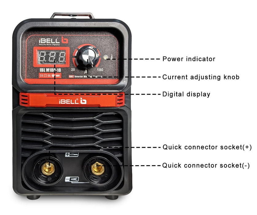 IBELL M180-18 IGBT, MMA Welding, Arc Welding Machine, 220V, 180A, 6.1KVA