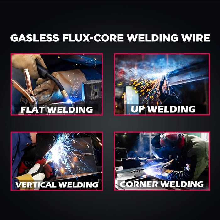 IBELL ARC SOUL1 KG. -(0.8 Mm) Mild Steel Mag Flux Core Welding Wire, E71T-GS On 1KG Spool, Professional Mild Steel MAG Gasless Wire with Low Splatter and For All Position Gasless Welding