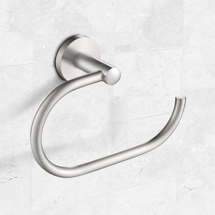 IBL 99-SH iBELL Towel Hanger for Wash Basin | Stainless Steel Napkin Holder for Bathroom | Hand Towel Hanger & Towel Ring | Bathroom Accessories - Chrome Finish (1 Piece)