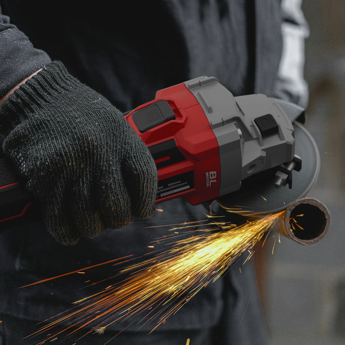 iBell BA20-25 Cordless Angle Grinder Brushless|20V Max|100mm/4inch Disc|3-Speed (5000/6500/8500 RPM)|4.0Ah Li-Ion Battery & Charger| Lightweight– Ideal for Cutting, Grinding, and Polishing