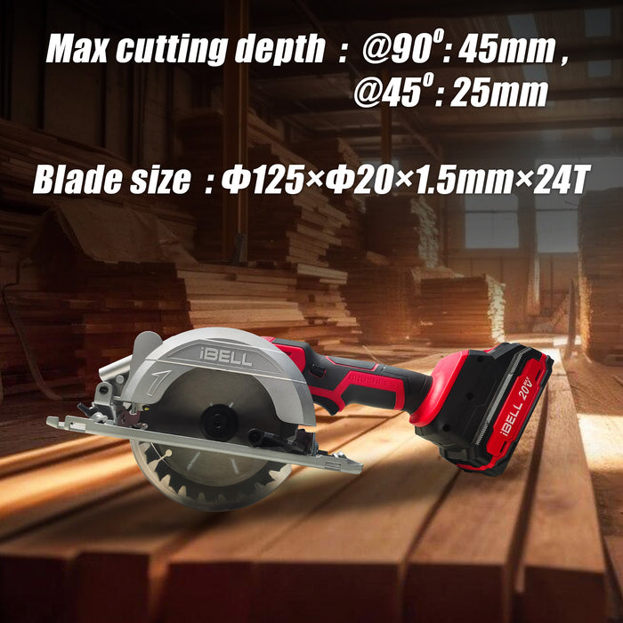 IBELL One Power Series BC 69 42 Cordless Circular Saw Brushless with 2AH Battery and Charger with 12 months warranty