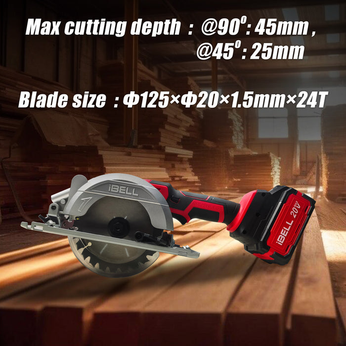 IBELL One Power Series BC 69 42 Cordless Circular Saw Brushless with 4AH Battery and Charger with 12 months warranty