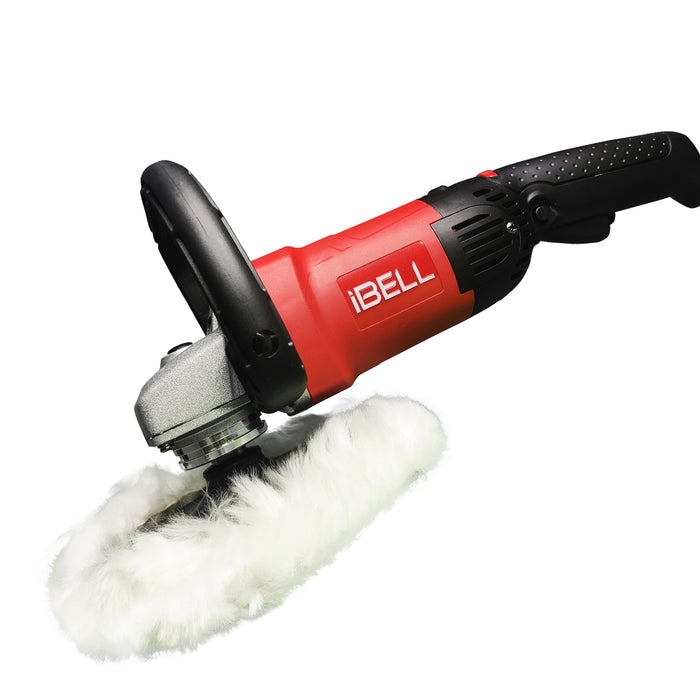 iBell CP80-18, 230V 1400W Variable Speed Car Polisher with 180mm Disc - High-Power Polishing & Sanding Tool for Paint Correction, Waxing, and Headlight Restoration