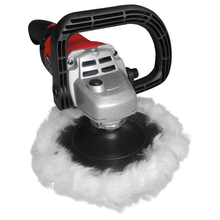 iBell CP80-18, 230V 1400W Variable Speed Car Polisher with 180mm Disc - High-Power Polishing & Sanding Tool for Paint Correction, Waxing, and Headlight Restoration