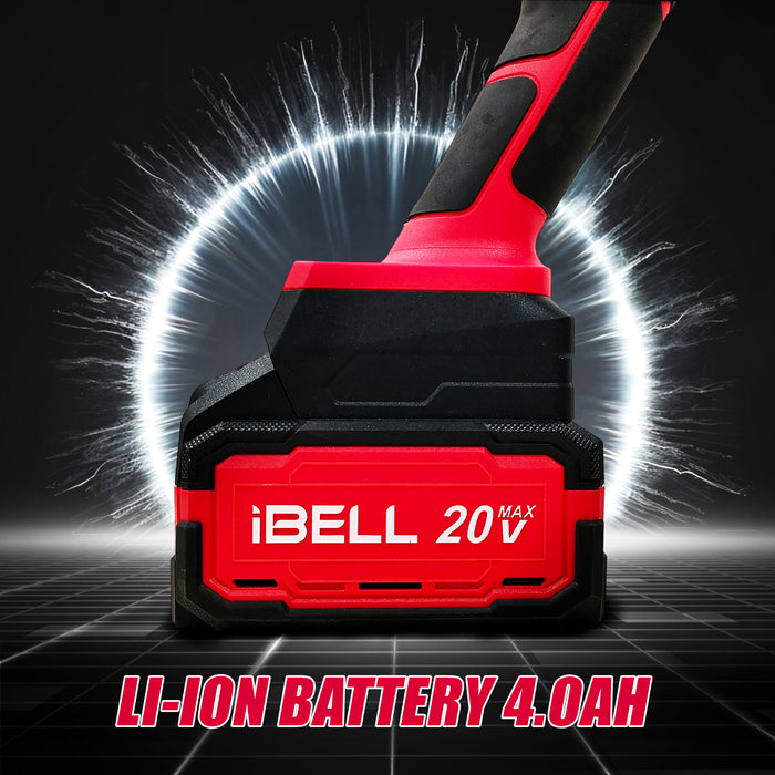 IBELL CT 20-60 20V, 15000 RPM Cordless Tile Vibrator with 2AH Battery and Charger +BMC BOX-6 months warranty