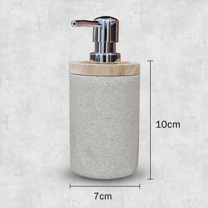 IBL 21-LD iBell 400 ml Beige Polyresin Liquid Soap Dispenser For Bathroom | Handwash Dispenser | Bathroom Accessories | Soap Dispenser For Kitchen