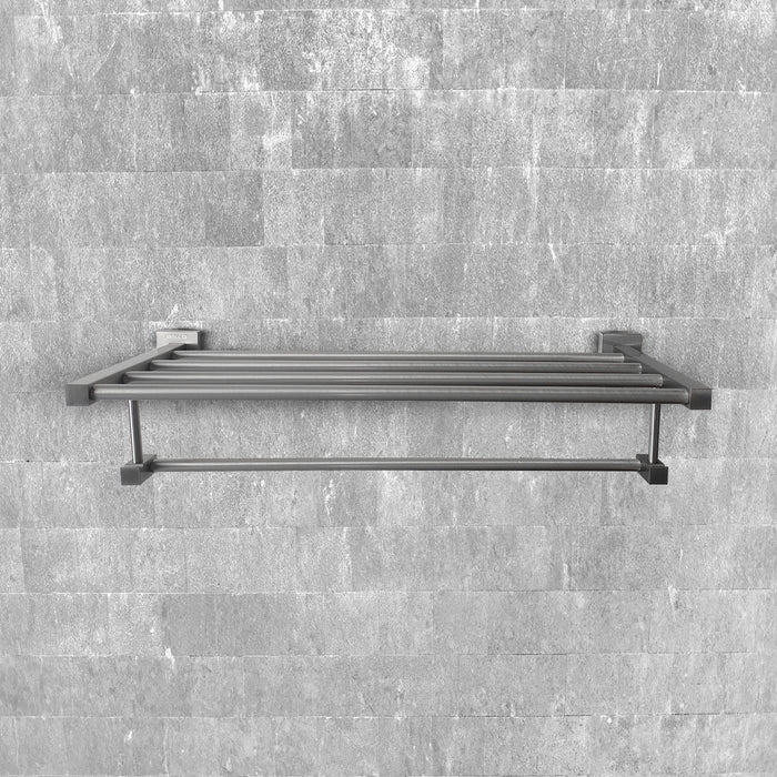 IBL 54-GS iBELL 60 cm (24-Inch) Aluminium Towel Rack for Bathroom | Towel Stand | Cloth Hanger for Bathroom | Bathroom Accessories