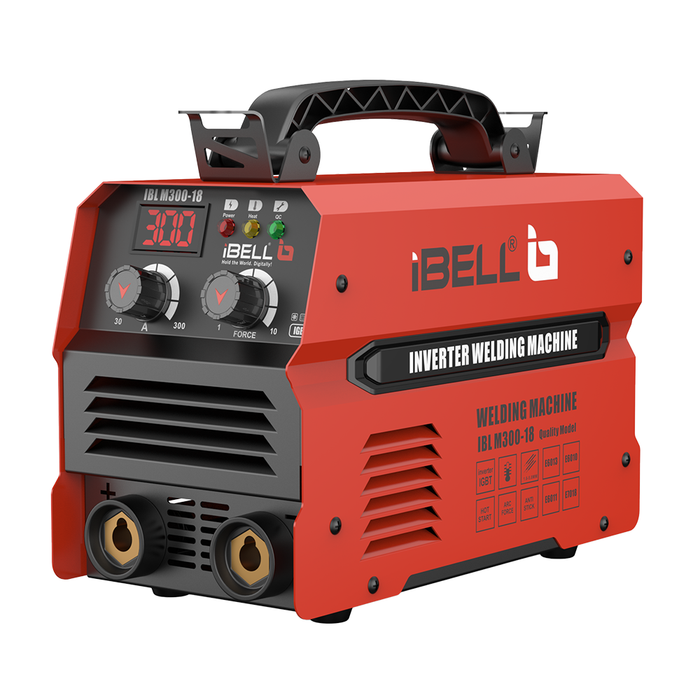 IBELL Inverter ARC Welding Machine (IGBT) M300-18, 180A with Built-in Hot Start, Anti-Stick, and Adjustable Arc Force Functions