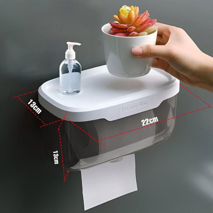 IBL TS-03 iBell ABS Wall Mounted Multifold Mini Hand Tissue Paper Dispenser – Compact and Durable Grey Bathroom Accessory