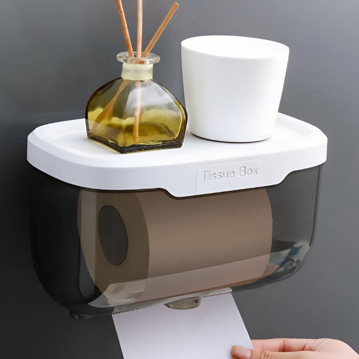 IBL TS-03 iBell ABS Wall Mounted Multifold Mini Hand Tissue Paper Dispenser – Compact and Durable Grey Bathroom Accessory