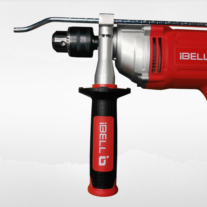 IBell Industrial Impact Drill ID13-30,1100W, Copper Armature, Chuck 13mm manual, 0-3000 RPM, 2 mode selector, Forward/Reverse with variable speed