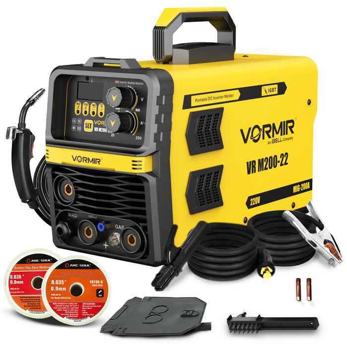 iBELL VORMIR VR M200-22 Inverter MMA/MIG/MAG/TIG LIFT Welding Machine (Home/DIY) 200A with Hot Start, Anti-Stick Functions