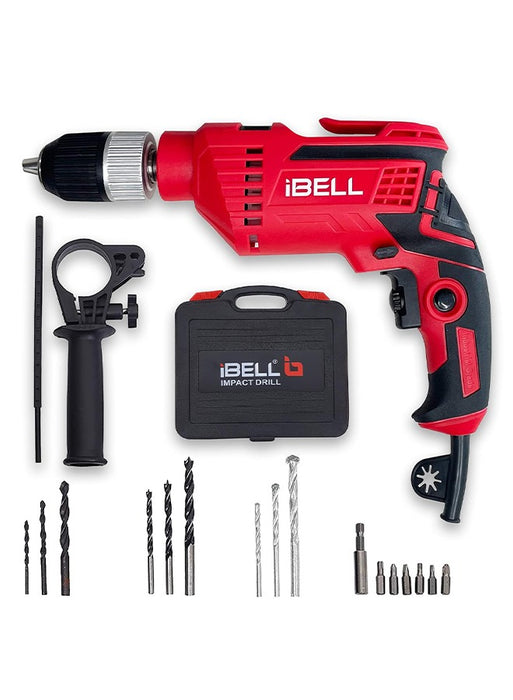 iBELL Impact Drill ID 13-80  13MM, 650W, 2800RPM with Auto Chuck in BMC Box and 17 Accessories